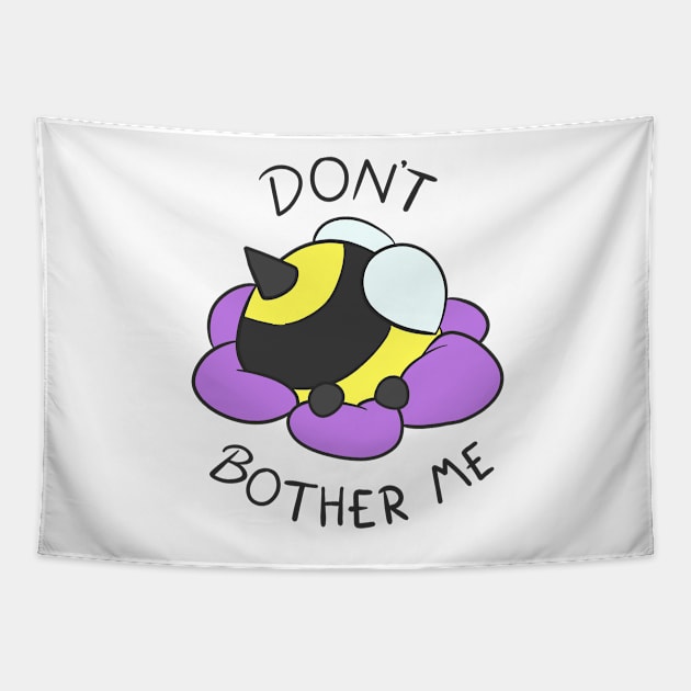 Don't bother me - Bee headfirst in flower Tapestry by IcyBubblegum