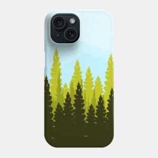 Blue/Yellow Forest Phone Case