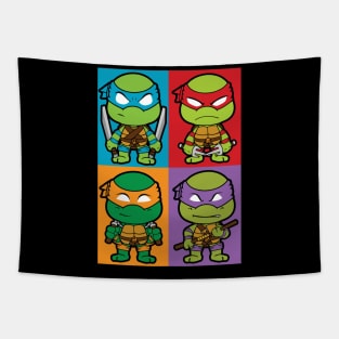 Ninja Turtles Team Chibi Tapestry