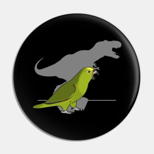 T-rex Yellow Crowned Amazon Panama Parrot Pin