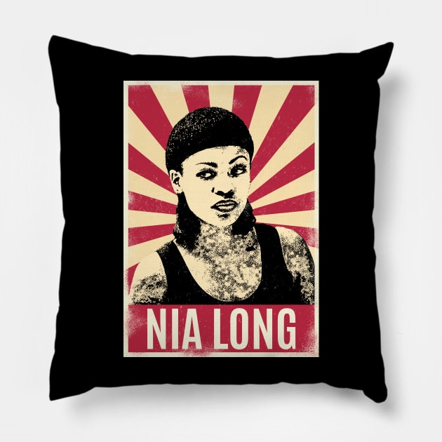 Retro Vintage Nia Long // Love Jones Pillow by Play And Create