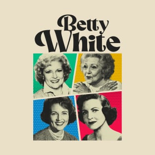 Betty White Comic Black T-Shirt