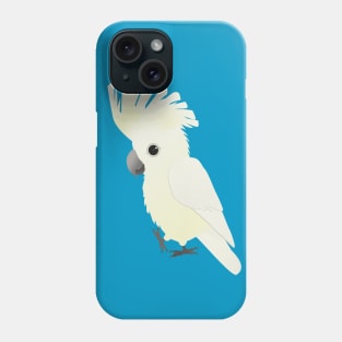 White umbrella cockatoo Phone Case