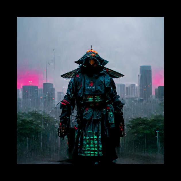 Augmented - Cyberpunk Samurai by ArkMinted