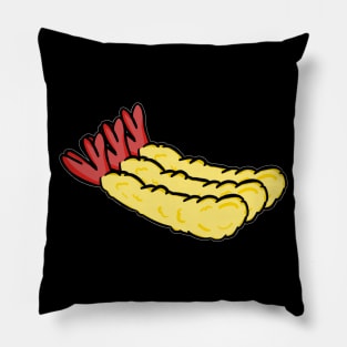 Tempura pack black Pillow