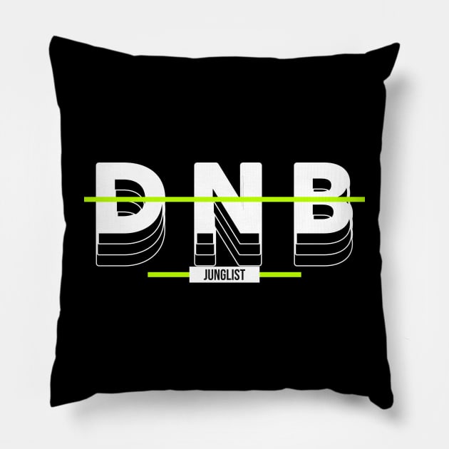 DNB - Junglist Pillow by DISCOTHREADZ 