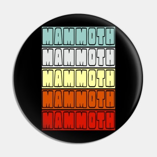 MAMMOTH Retro Vintage Design Pin