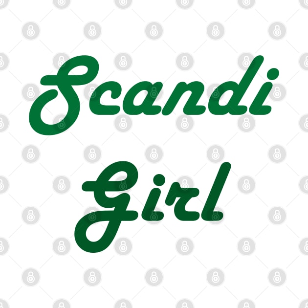 Scandi Girl Green Two Tone by Maries Papier Bleu