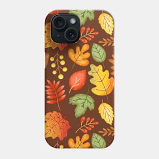 Fall Leaves Pattern Phone Case