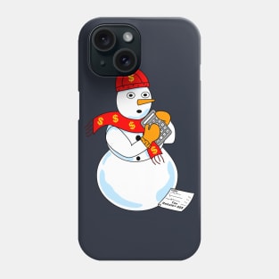 Snowman Accountant Phone Case