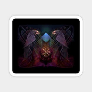 Odin's ravens Magnet