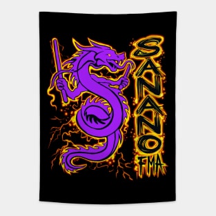 Sanano FMA Dragon Fire Purple Tapestry