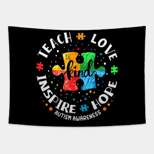 Autism Awareness Teacher  Teach Hope Love Inspire Tapestry