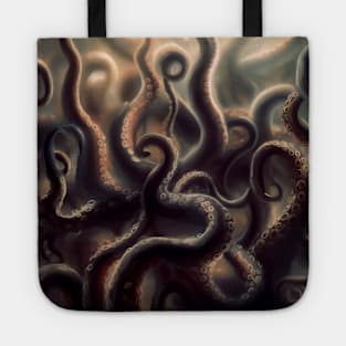 Spooky tentacles pattern Tote