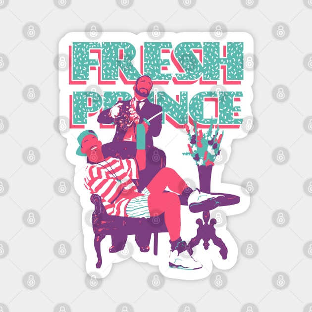 Fresh Prince - Minimal Pop Art Style Magnet by TheAnchovyman