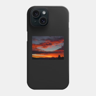 Candy floss clouds at sunset Phone Case