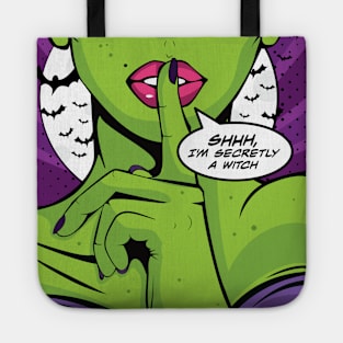 Shhh, I'm Secretly A Witch Pop Art Tote