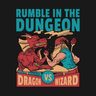 Dragon Arm Wrestling Wizard T-Shirt