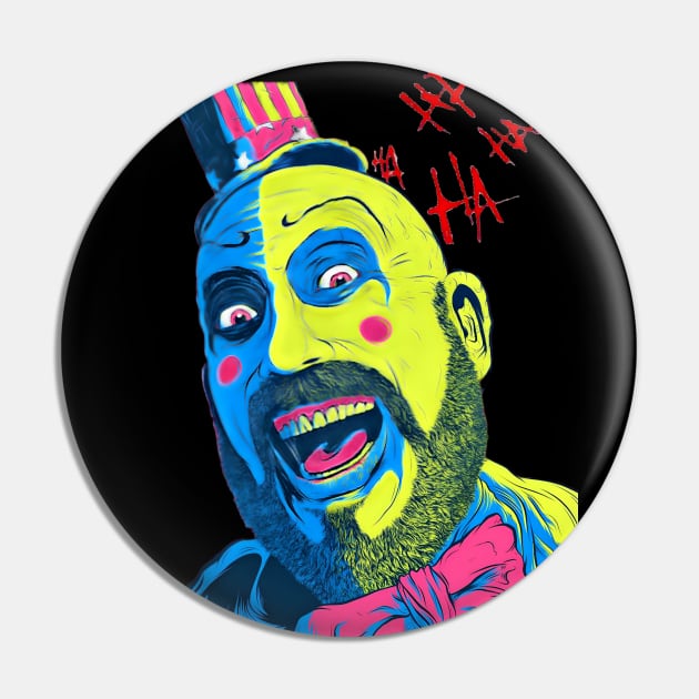 Captain Spaulding Horror Icon Pin by Fadedstar