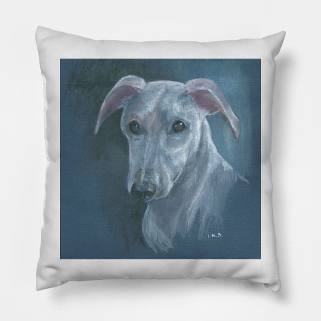 Whippet Pillow by ingridslatter