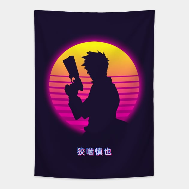 Shinya Kougami - Retro Tapestry by The Artz