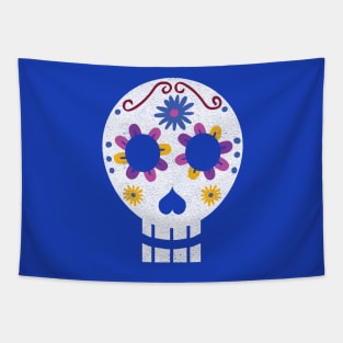 Dia de Los Muertos Azul Tapestry