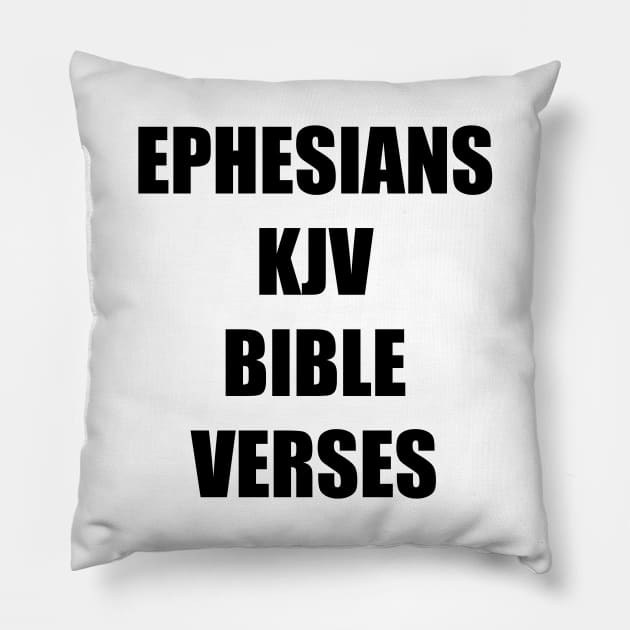 Ephesians KJV Bible Verses Pillow by Holy Bible Verses