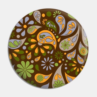 Autumn Color Palette Floral Decor Pin