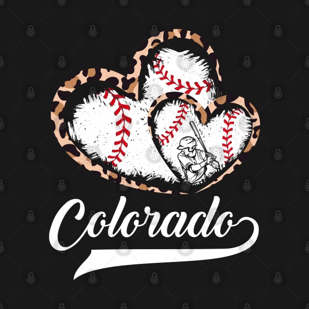 Colorado, baseball, leopard hearts twin, baseball players by Sandra Holloman