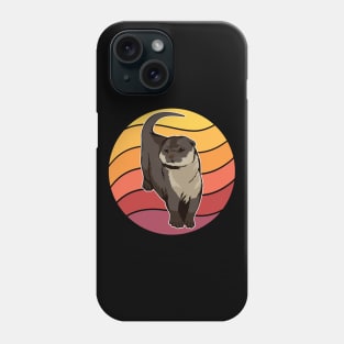 Sea Otter Retro Sunset Otter Phone Case