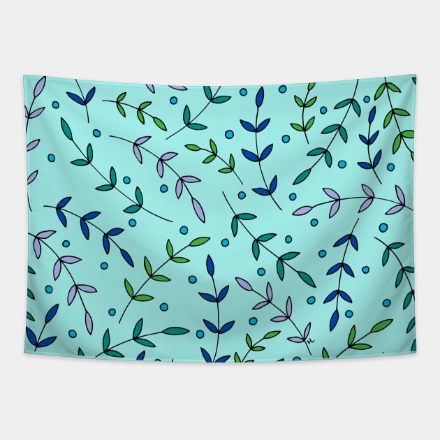 Spring Leaves Tapestry by HLeslie Design