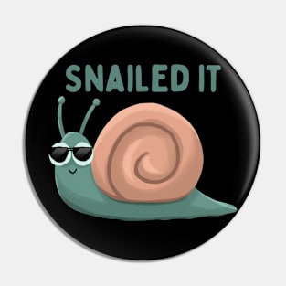 Snailed It Fun And Decorative Snail Design Pin