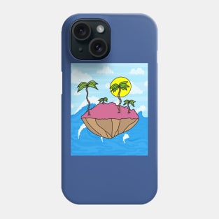 Lonely Island Relaxation Sun Phone Case