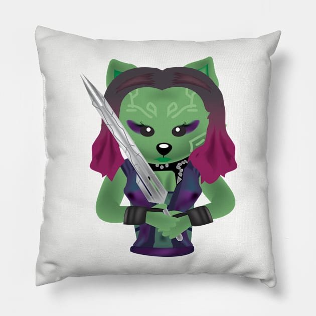 Gamora Pillow by sebstgelais