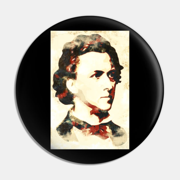 Frederic Chopin Pin by Nerd_art