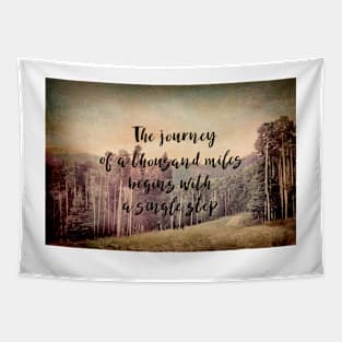 Motivational Quote The Journey Tapestry