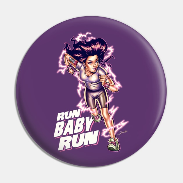 Running Girl Pin by renatodsc