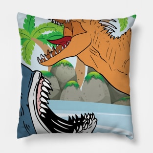 Shark And Dinosaur For Boys Gifts Pillow