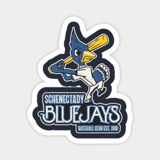 Defunct Schenectady Bluejays Baseball Team Magnet