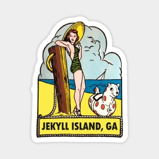 Jekyll Island Georgia Vintage Magnet