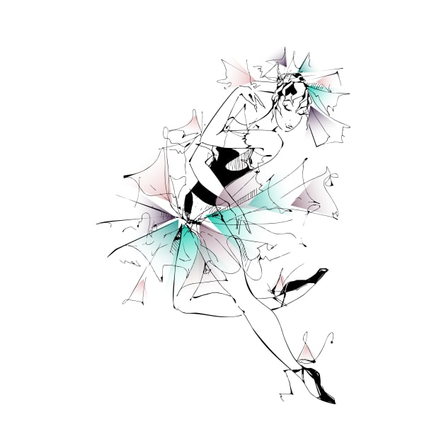 beautiful and uniqe ballet dancer design by Dancespread