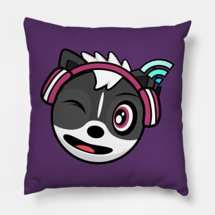 Winking Melody Skunk Pillow