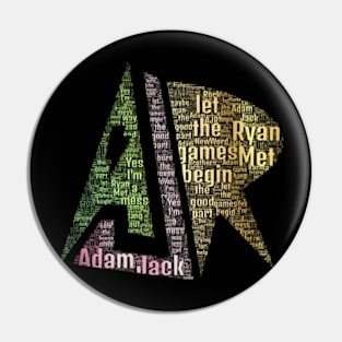 AJR typography Pin