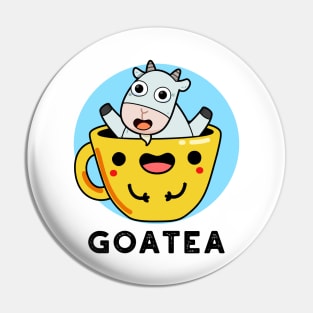 Goatea Cute Goat Tea Pun Pin