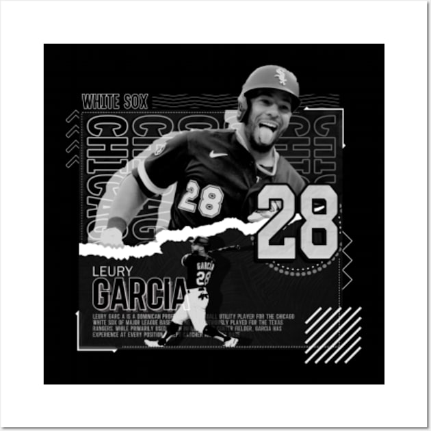 Leury Garcia Baseball Paper Poster White Sox