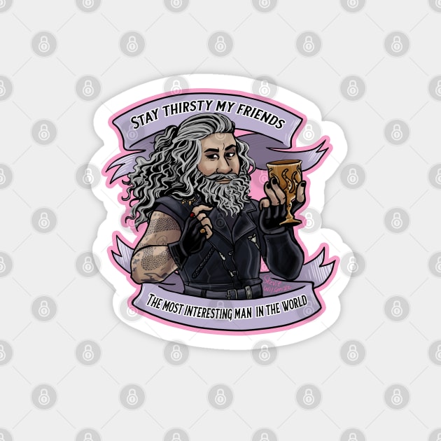 Blackbeard, the most interesting man in the world Magnet by swinku