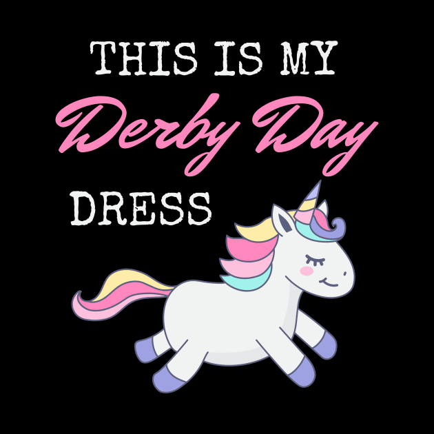 Derby Day Dress funny Unicorn Horse Racing Kids Girls teens by Davidsmith