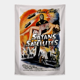 Classic Serial Movie Poster - Satan's Satellites Tapestry