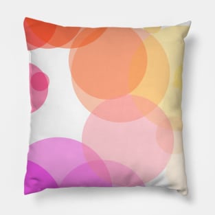 Colorful Circle Abstract Background Design Pillow