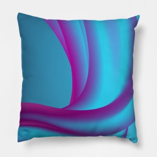 Modern blue purple gradient Pillow